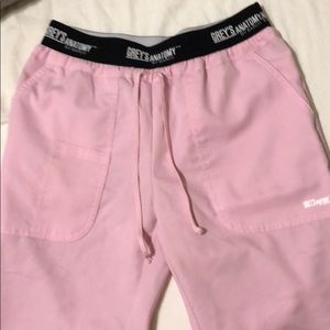 Pink XS scrub pants